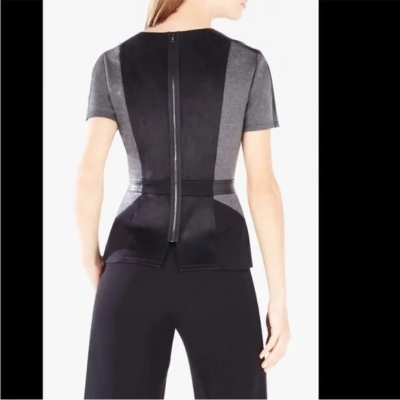 Bcbgmaxazria Black and gray top - Picture 2 of 4